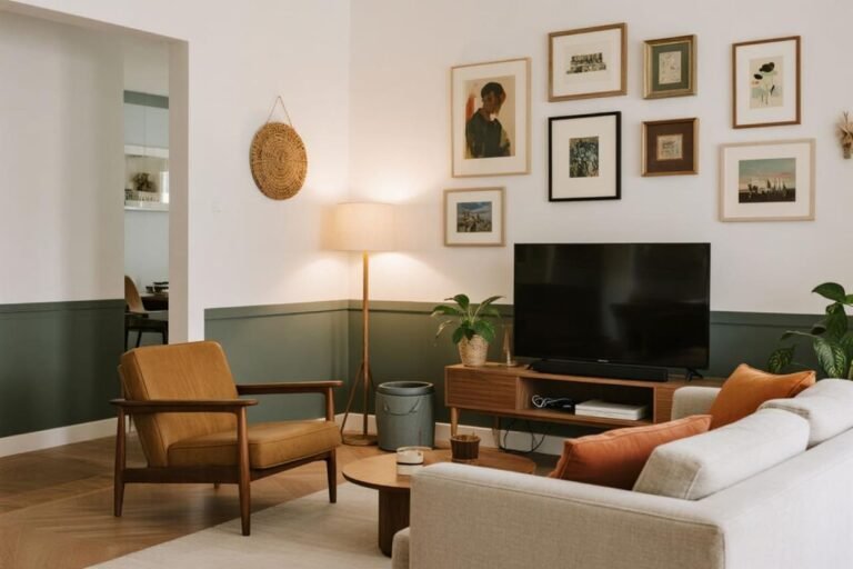 How to Build a Gallery Wall Around a TV Without Clutter