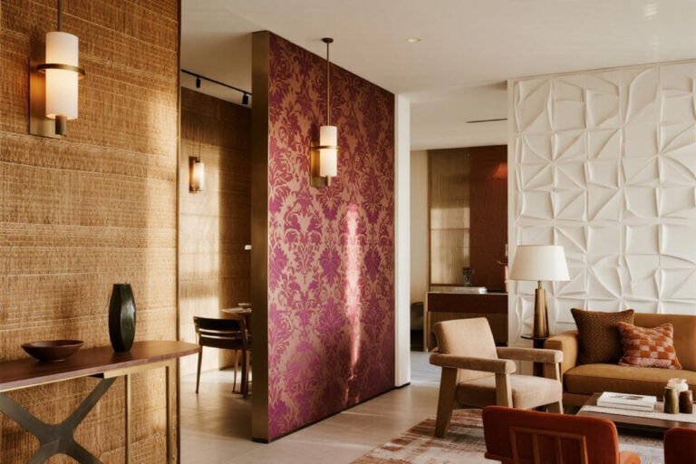 Textured Wallpaper Trends: Grasscloth, Flock, and 3D Designs for Depth