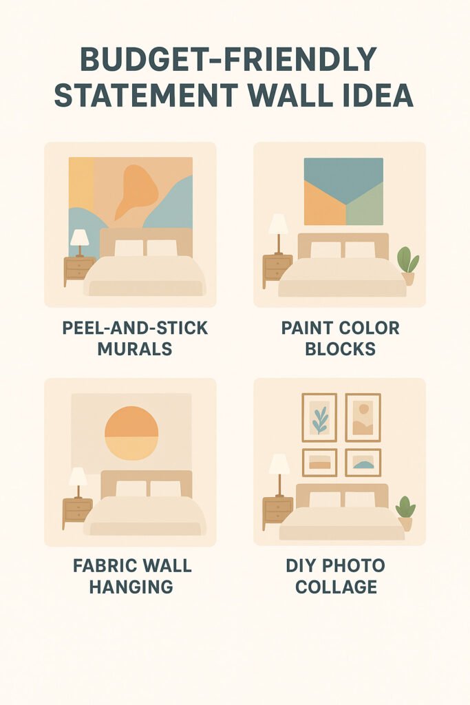 Budget-Friendly Statement Wall Ideas - Infographic
