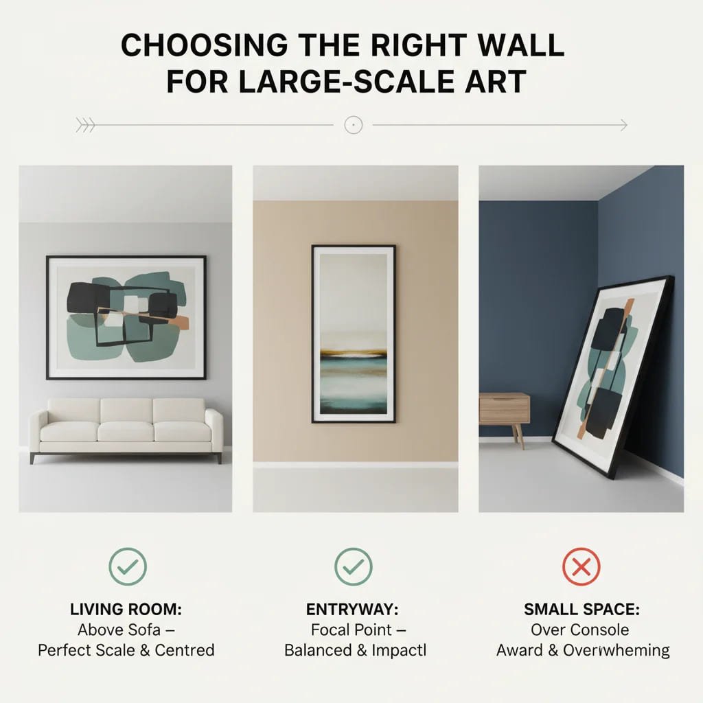 Choosing the Right Wall for Your Art Infographic