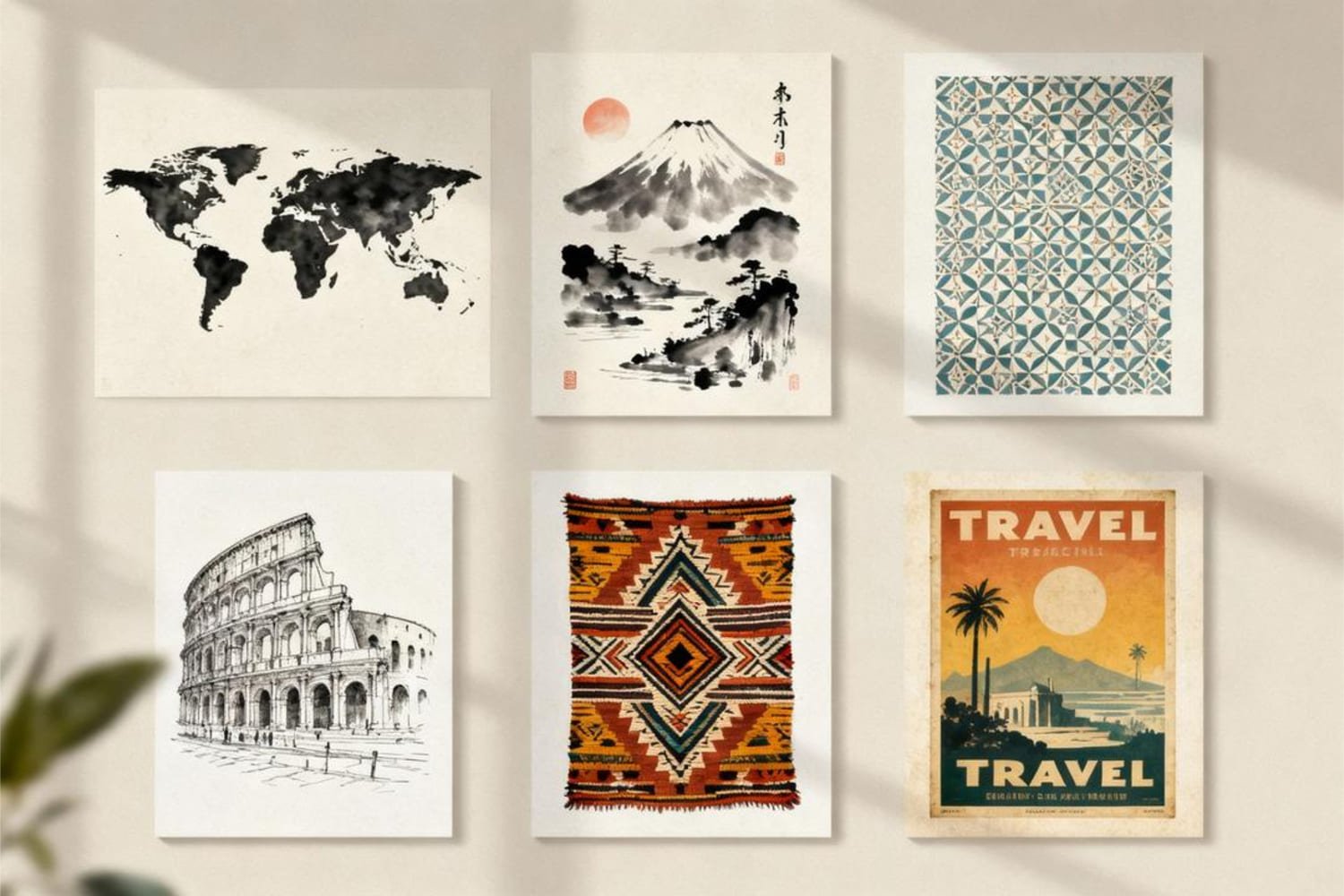 Cultural and Travel-Inspired Printable Wall Art Ideas